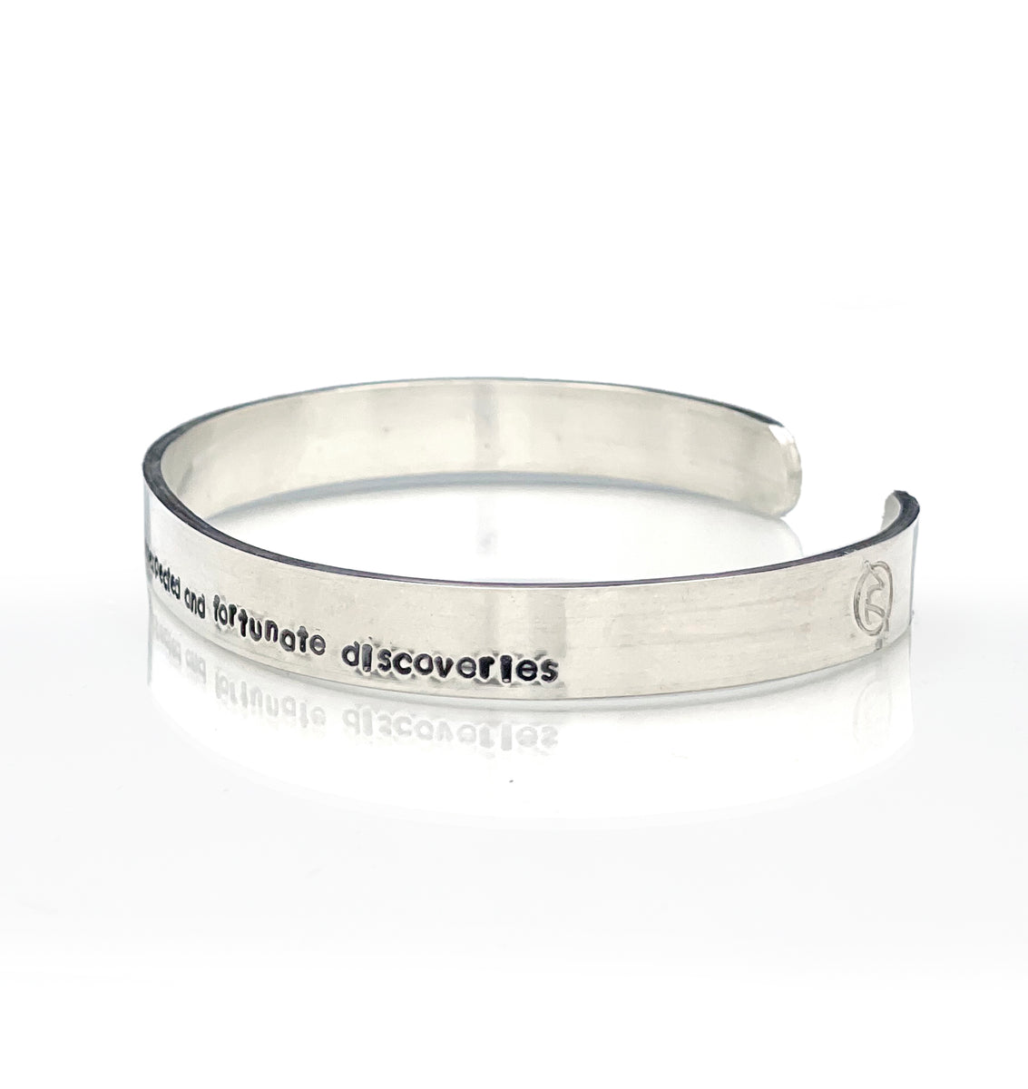 Serendipity Definition Cuff Bracelet, Sterling Silver, Signed Jen