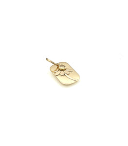 The Little Things, Pink Diamond Flower Necklace in 14K, with Ruby Chain, One of a Kind