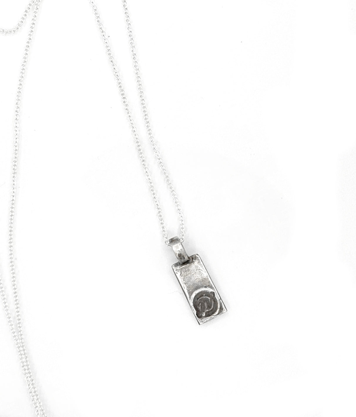 999 Fine Silver and Sterling Silver Flower Charm Necklace, One of a Kind