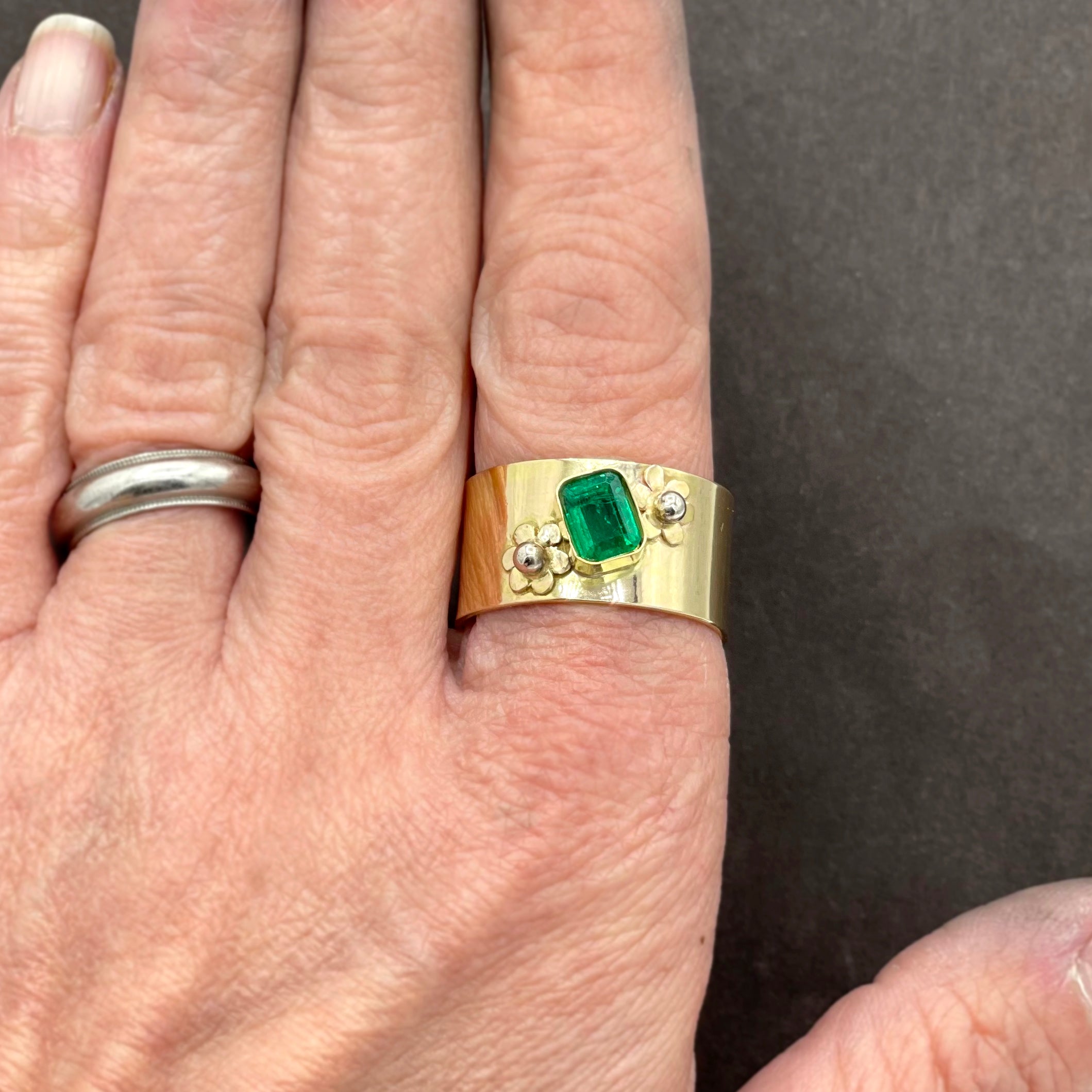 Engagement rings, july birthstone, emerald, canary yellow diamonds, cigar  rings