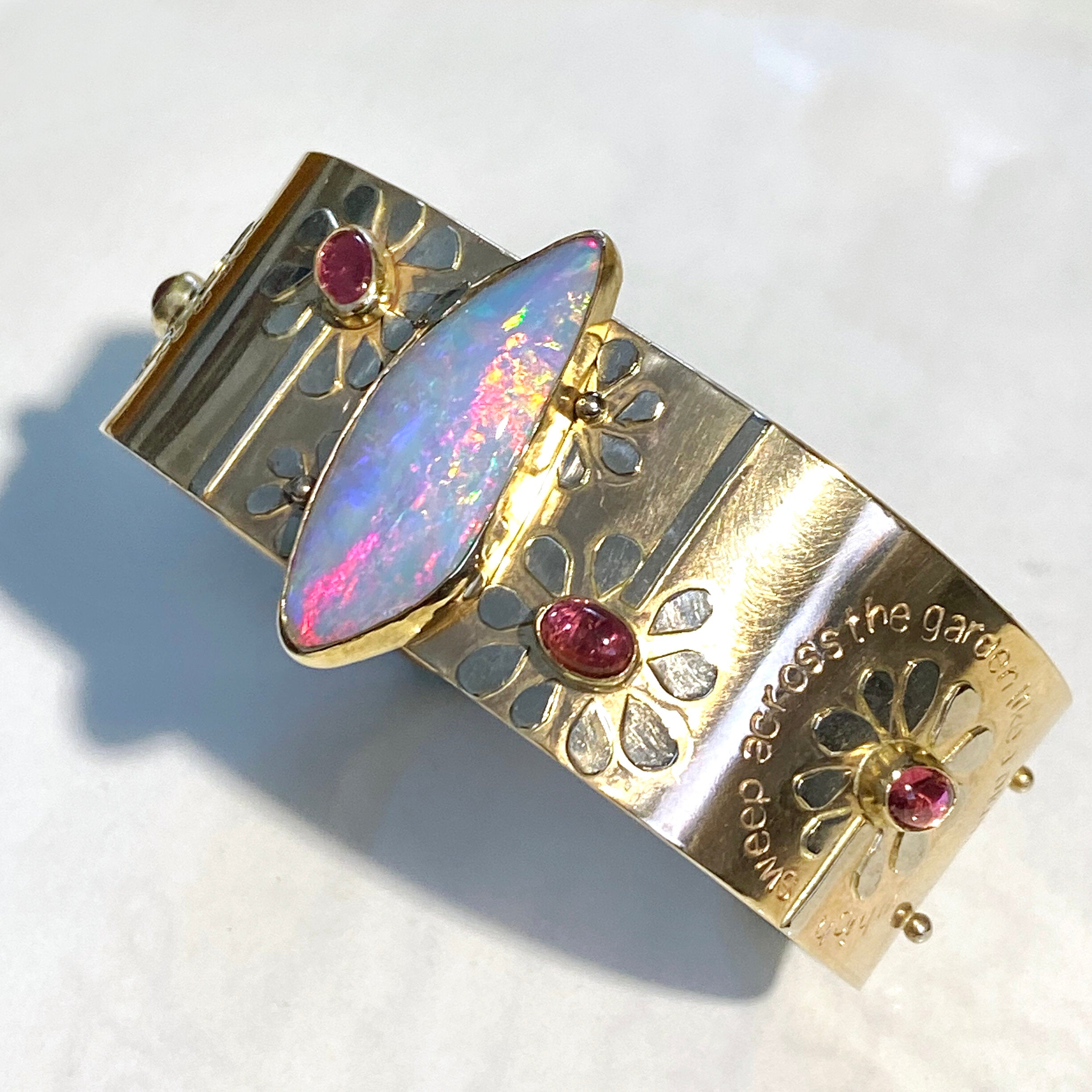 opal cuff bracelet