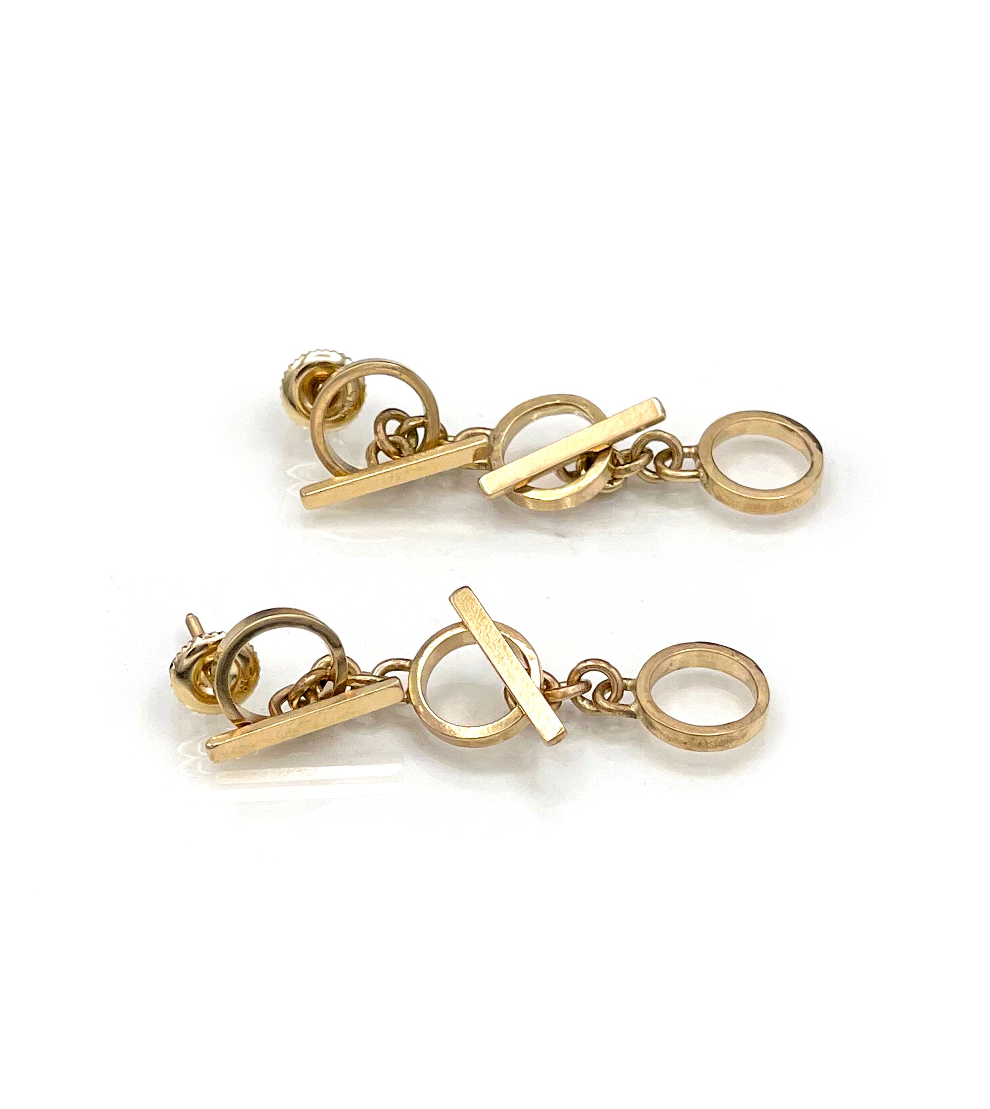 14K solid gold Toggle Build Your Own Pieces Jewelry, Toggle Earrings
