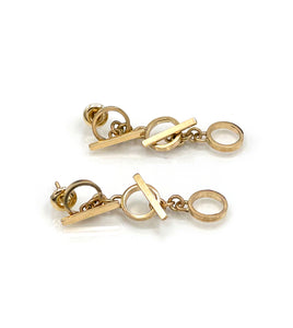 14K solid gold Toggle Build Your Own Pieces Jewelry, Toggle Earrings